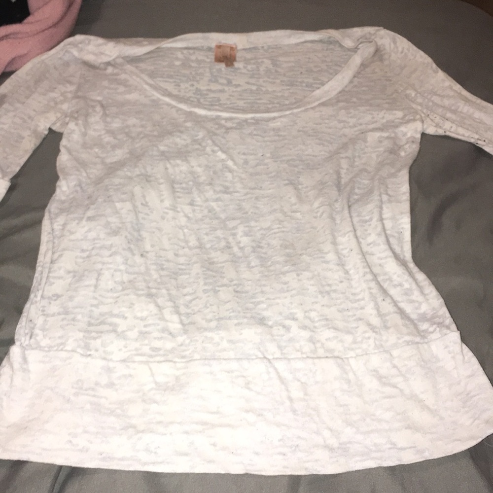 White see through shirt